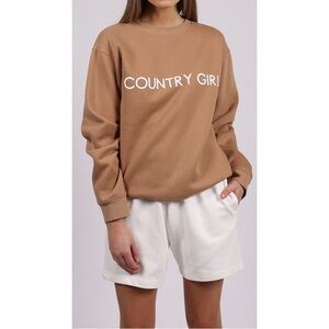 Brunette The Label Tan 'Country Girl' Sweater